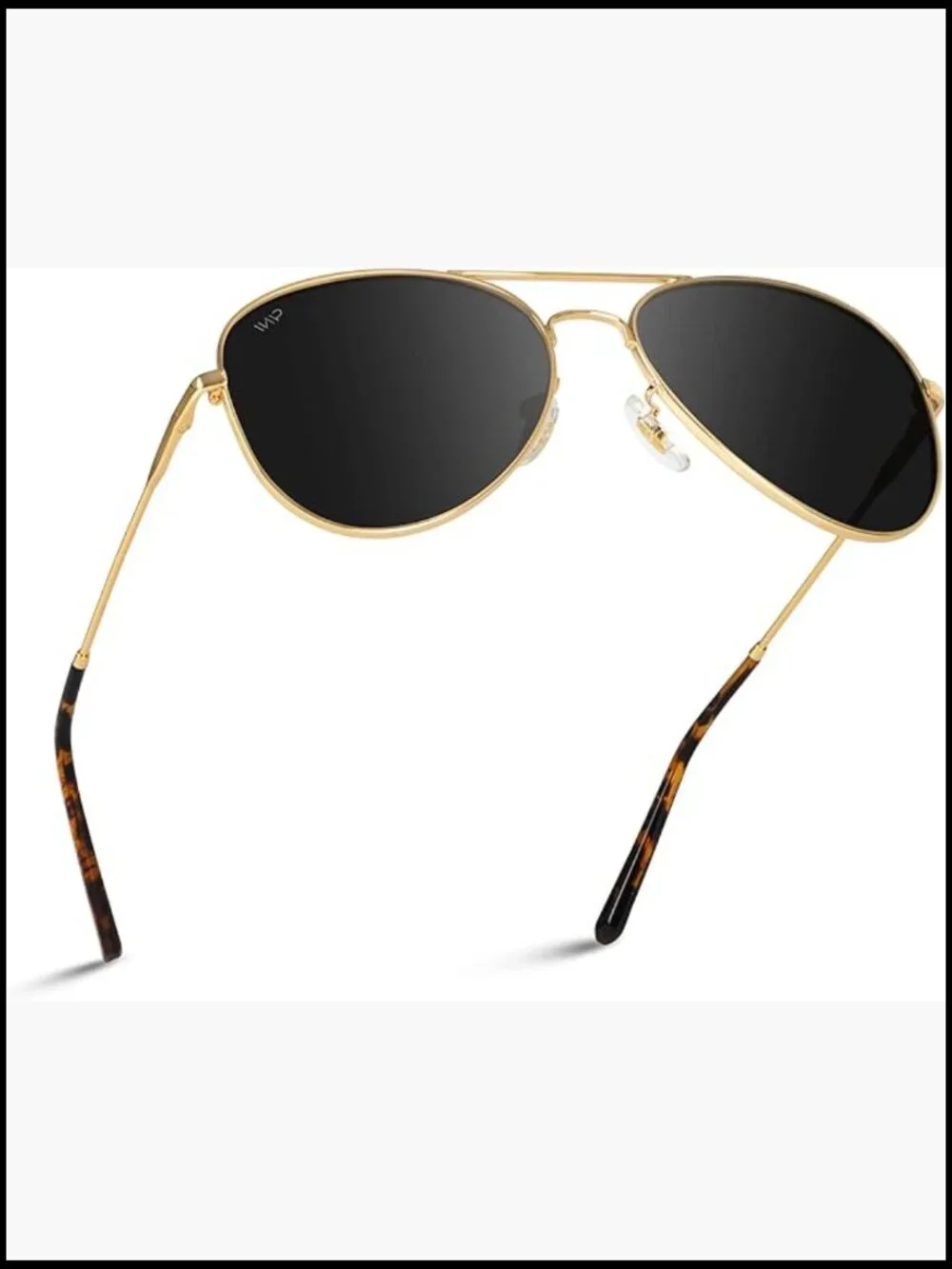 Polarized Aviator Sunglasses with Stainless Steel Hinges